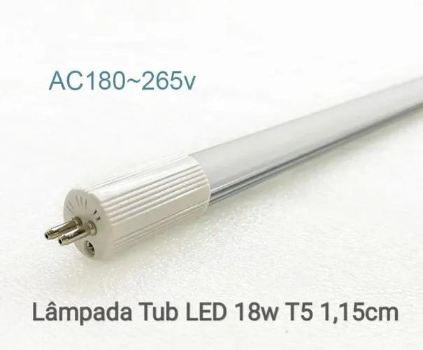 Lâmpada tubo LED 9w ou 18w T5 55cm e 1,15cm