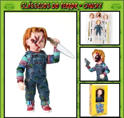 Action Figure Chucky - Coleção Terror NerdDog Store Slasher Child's Play