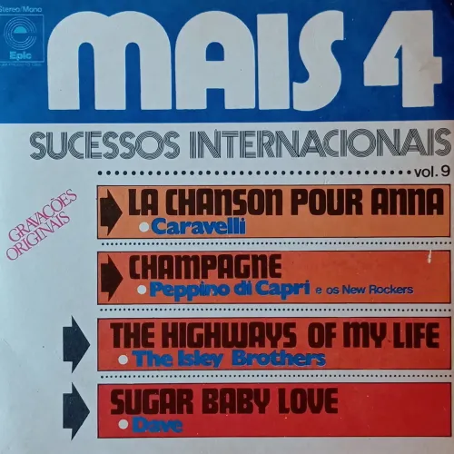 disco de vinil compacto mais 4 sucessos internacionais