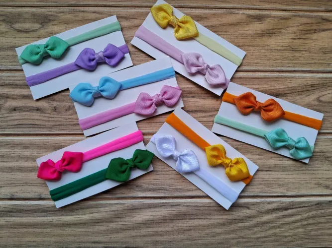 Kit com 6 tiaras para bebê