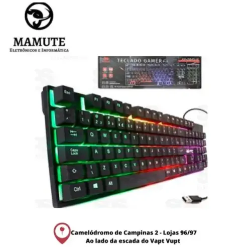 Teclado Multimídia Gamer Knup Kp-2043 Funções Multimídia