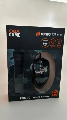 Combo Mouse e Mousepad WAR MC100 Novo