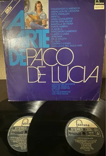 Lp Vinil A Arte de Pacco de Lucia Disco Duplo