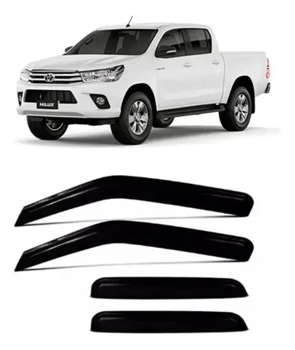 Calha De Chuva Defletor Hilux Cabine Dupla 2016 A 2022