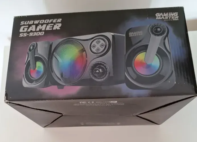 Subwoofer Gamer 2.1 Usb/p2 5w Ss-9300 Preto K-mex