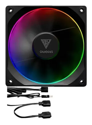 Cooler Fan Led RGB 120mm Gamdias Aeolus M3 1201 - WZetta