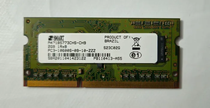 Memória RAM 2GB DDR3 PC3-10600S