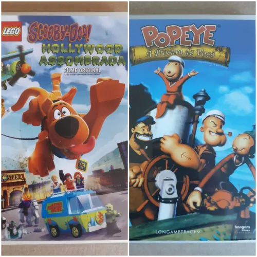 DVDs Scooby-doo e Popeye 