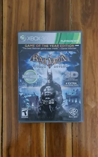 Jogo Xbox 360: Batman - Arkham Asylum (Original)