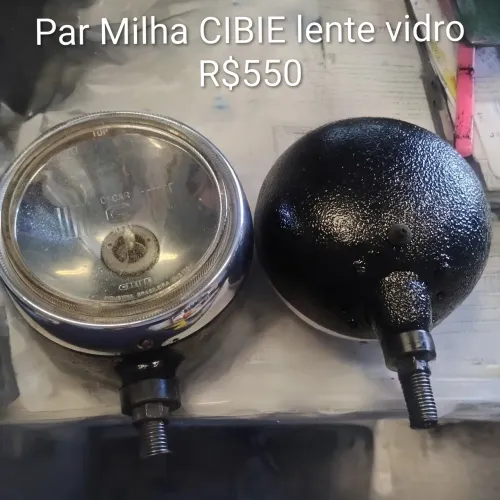Par farol milha grande redondo CIBIE lente vidro
