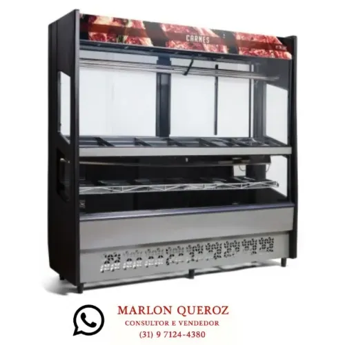 Balcão de Açougue 2x2M Polar Preto 220v