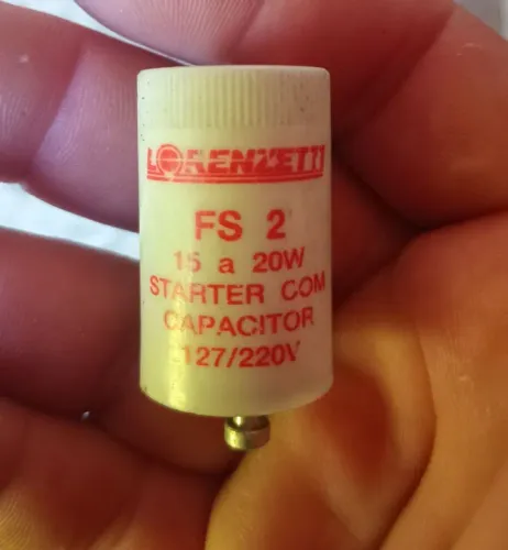 7 Starter para Lâmpada Fluorescente Lorenzetti FS 2