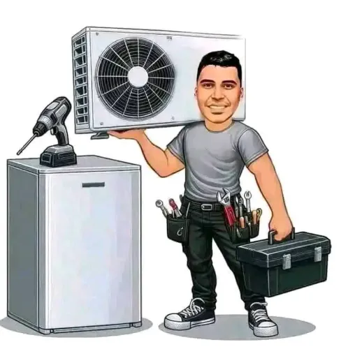 Ar condicionado, Geladeira e máquina