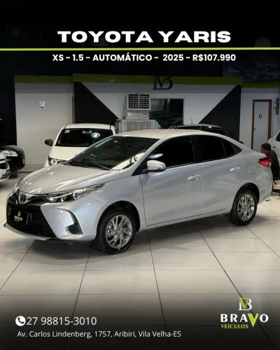 Toyota Yaris XS Sedan 1.5 Flex 16V 4P Aut. 2025