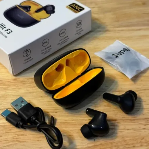 Fone Realfit F3-ANC - Baixa Latência 80ms e Cancelamento de Ruído