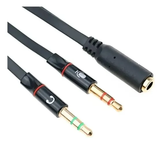 Adaptador P2 para Fone e Microfone