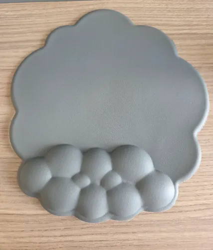 Mouse Pad Nuvem Ergonômico Cinza