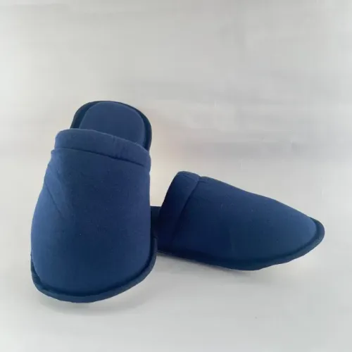 Pantufa Chinelo de Quarto Liso Azul Marinho Unissex Estilo e Conforto em Casa - G (39/40)
