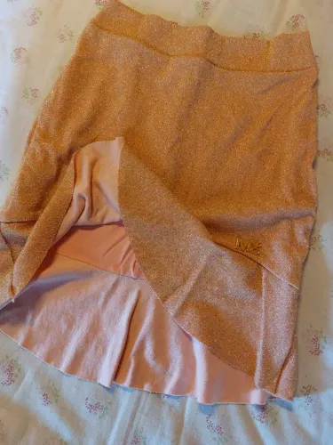 Saia Rosa com brilho