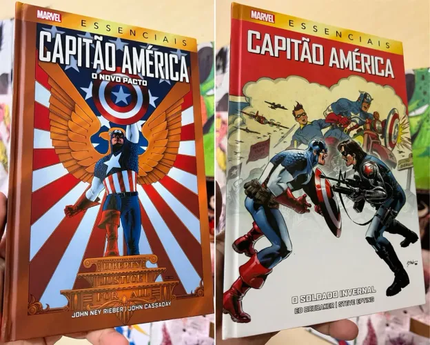 Capitão América O Soldado Invernal e Onovo pacto, Marvel Essenciais.