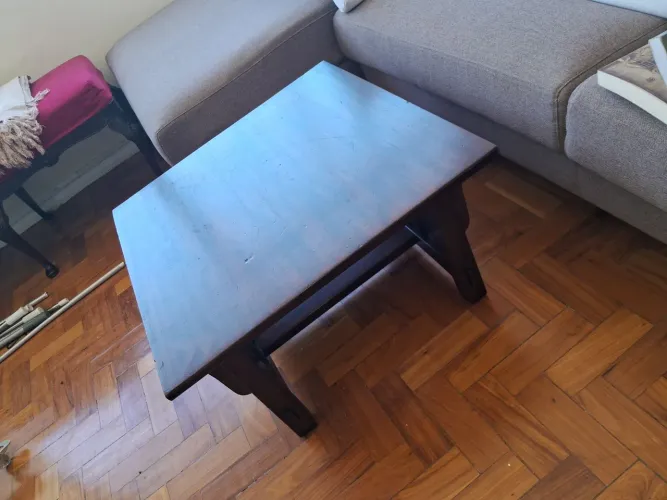 Mesa madeira sala 65 cm x 65 cm x 40 cm altura