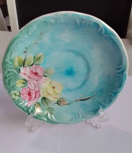 Pratinho enfeite de mesa pintado a mão