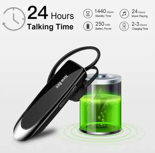 Fone de Ouvido Modelo Abelha Bluetooth 24h de Bateria