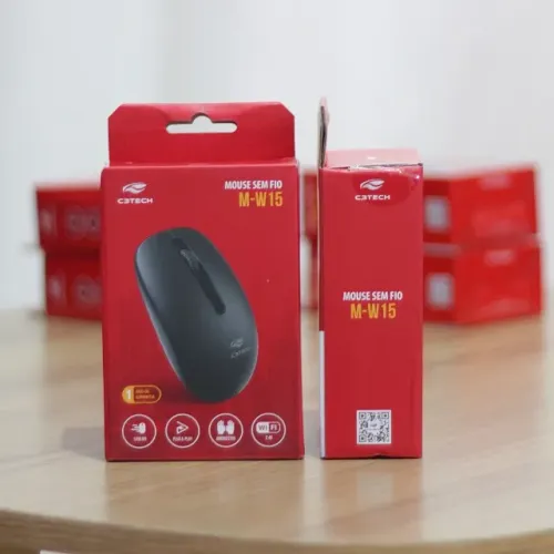 Mouse sem fio preto C3Tech m-w15bk