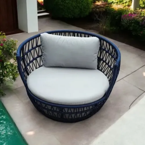 POLTRONA DE CORDA NÁUTICA - P/ VARANDA, PISCINA, JARDIM