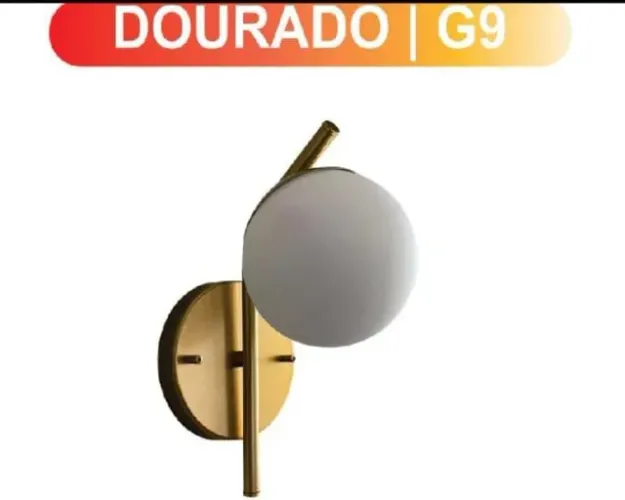 ARANDELA LED GLOBO VINTAGE GOLD G9