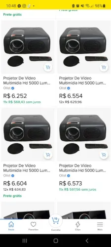 Projetor semi novo