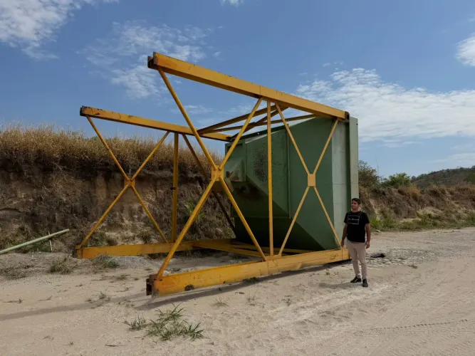 Silo metalico reforçado 