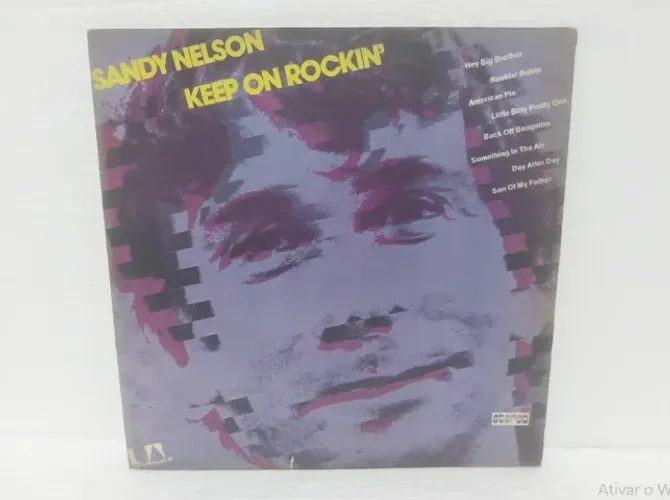 LP Vinil Sandy Nelson - Keep On Rockin' (1973) United Artists