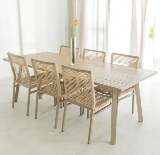 MESA DE ALUMÍNIO PARA ÁREA EXTERNA - 