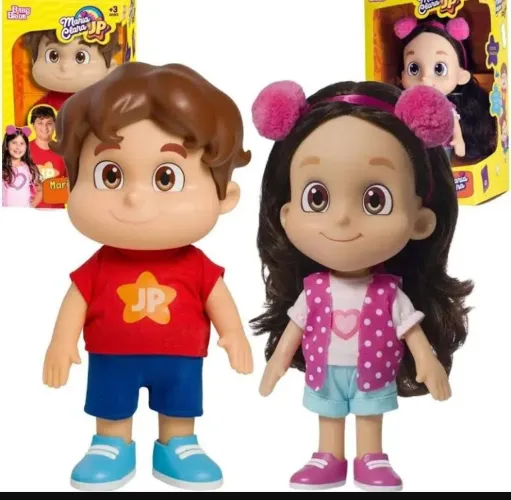 Bonecos Articulados Maria Clara e JP originais Baby Brink ROSITA