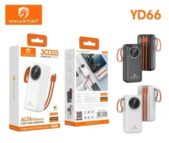 Carregador Portátil 30.000mAh USB-C HMaston YD66