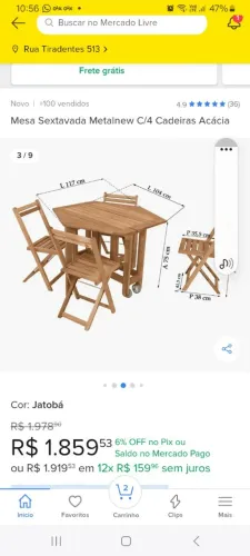 Mesa em madeira para diversos ambientes, com retirada na ponta verde 