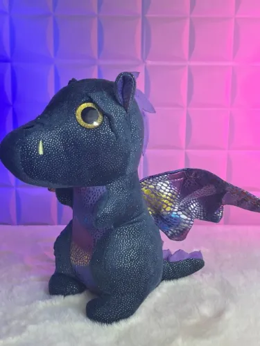 Pelúcia Dragão Brilhante Holográfica - 26cm