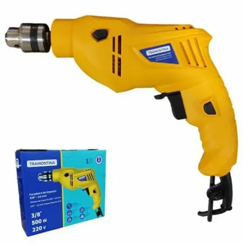 Furadeira de Impacto Tramontina 3/8" 500w promoção até 20.09