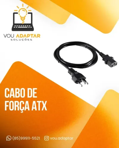 Cabo de Força ATX Cpu Desktop Computador- 1,8m