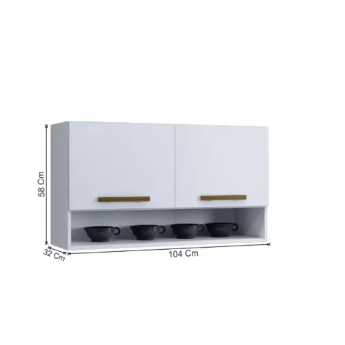 Armário De Cozinha Suspenso Aéreo 2 Portas. Produto Novo Direto Da Fábrica! Entregamos.