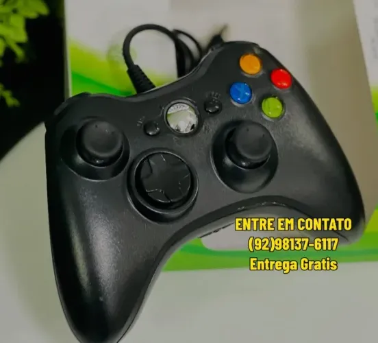 Controle com fio de XBOX 360 com fio - Entrega das 9 até as 22hrs