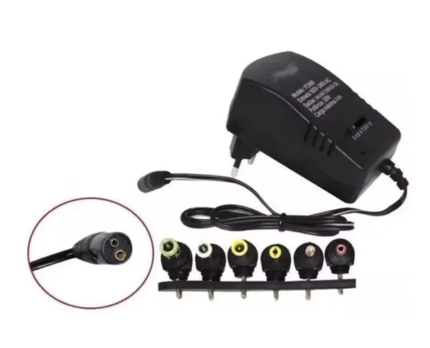 Fonte Carregador Universal Bivolt  30W 8 Pontas