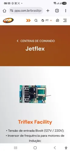 Central de comando PPA triflex facility