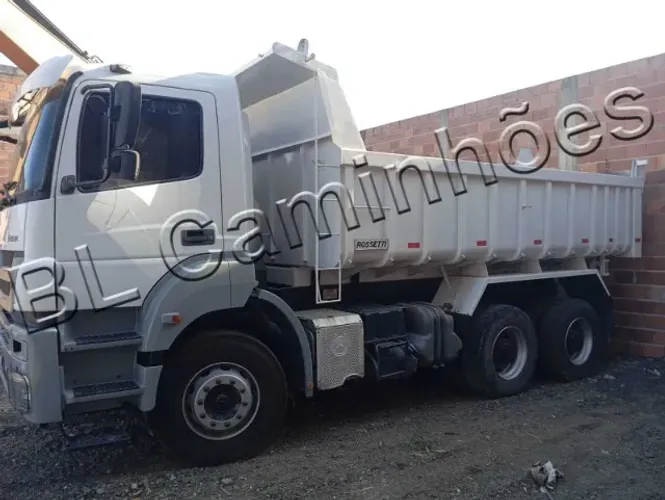 MB 3344 Axor, ano 2018, Caçamba Basculante 12m³