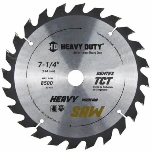 Disco Serra Videa 7.1/4 X 24 Dentes Heavy Duty