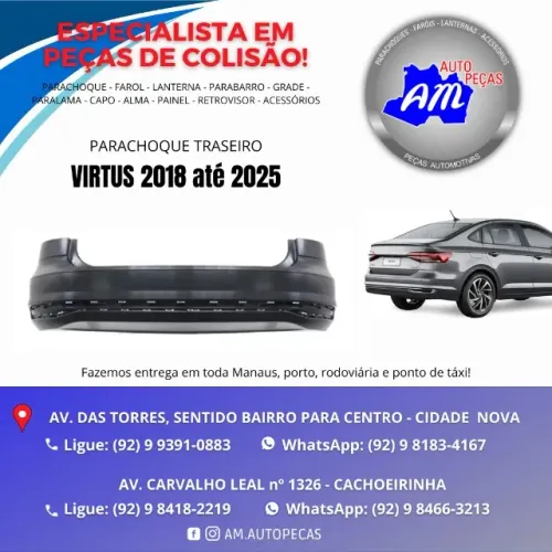 PARACHOQUE TRASEIRO VIRTUS 