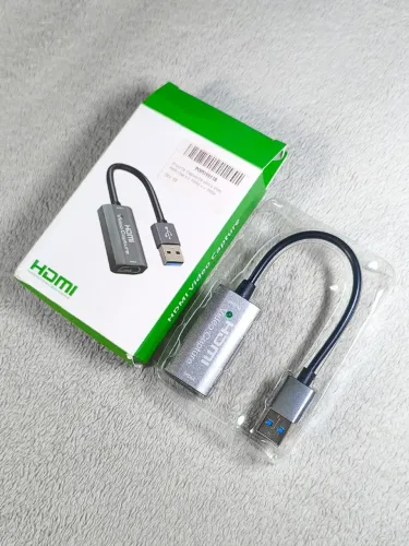 Cam Link Captura HDMI p/ USB 4k 1080p Streaming Live Full HD