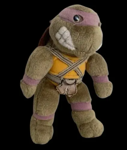 Tartaruga Ninja Donatello - Antigo Boneco Anos 80 Pelúcia Desenho TV Filme Cinema
