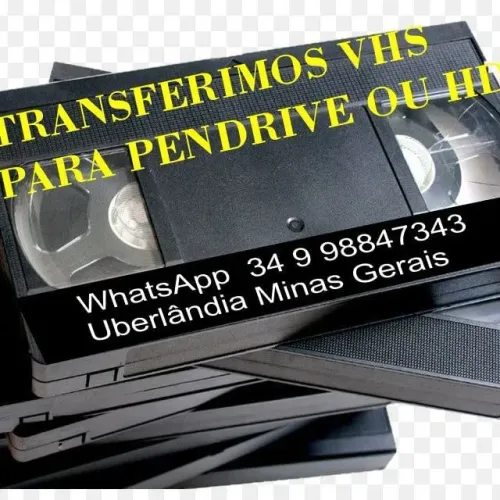 Transferimos seus vhs para pen-drive ou hd